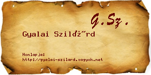 Gyalai Szilárd névjegykártya